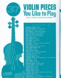 37 Violin Pieces You Like To Play Sheet Music Songbook
