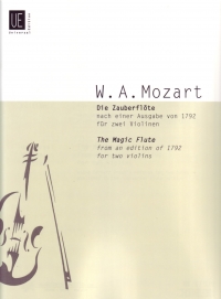 Mozart Magic Flute 2 Violins Sheet Music Songbook