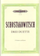 Shostakovich Duets (3) Violin Sheet Music Songbook