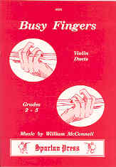 Mcconnell Busy Fingers Grades 2-5 Violin Duets Sheet Music Songbook