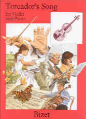 Bizet Toreadors Song Violin & Piano Sheet Music Songbook