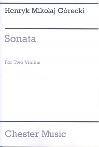 Gorecki Sonata 2 Violins Sheet Music Songbook