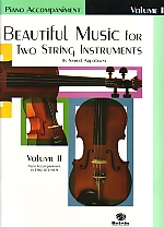 Beautiful Music For Two String Insts Vol 2 Pno Acc Sheet Music Songbook