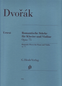 Dvorak Romantic Pieces Op75 Pospisil Violin & Pno Sheet Music Songbook