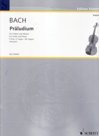 Bach Praeludium E Bwv1006 Kreisler Mw1 Violin Sheet Music Songbook