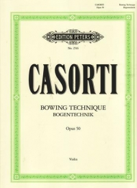 Casorti Technique Of The Bow Violin Sheet Music Songbook