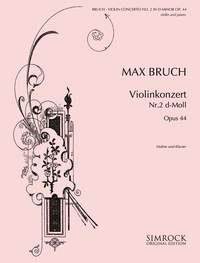 Bruch Concerto No 2 Op44 Dmin Violin Sheet Music Songbook