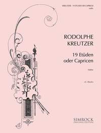 Kreutzer Etudes (19) (flesch) Violin Sheet Music Songbook