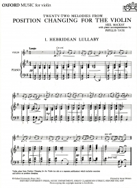 Position Changing Violin Mackay Piano Pt 22 Melody Sheet Music Songbook