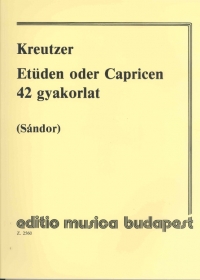 Kreutzer 42 Studies & Caprices (ed-sandor) Violin Sheet Music Songbook