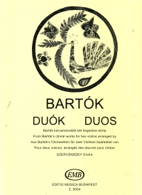 Bartok Duos Ed Szervanszky 2 Violins Sheet Music Songbook