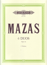 Mazas Duos (6) Op46 Violin Sheet Music Songbook