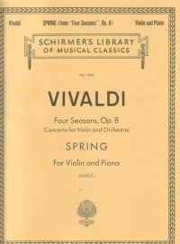 Vivaldi Spring From Four Seasons Op8 Vol 1 Violin Sheet Music Songbook