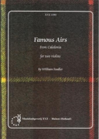 Famous Airs From Caledonia Feadler 2 Violins Sheet Music Songbook