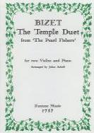 Bizet Temple Duet Pearl Fishers Arkell 2 Violins Sheet Music Songbook