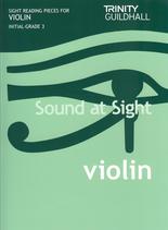 Trinity Violin Sound At Sight Init-gr 3 Sheet Music Songbook