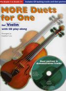 More Duets For One Violin Book & Cd Sheet Music Songbook