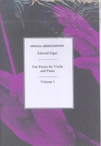Elgar 10 Pieces For Violin & Piano Vol 1 Sheet Music Songbook