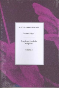 Elgar 10 Pieces For Violin & Piano Vol 2 Sheet Music Songbook
