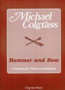 Colgrass Hammer & Bow Violin & Marimba Sheet Music Songbook
