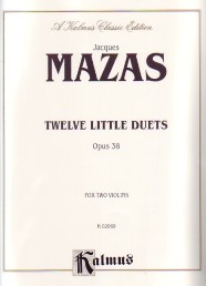 Mazas Duets 12 Op38 Violin Sheet Music Songbook