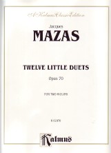 Mazas Duets 12 Little  Op70 2 Violins Sheet Music Songbook
