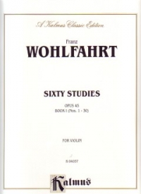 Wohlfahrt 60 Studies Op45 Vol 1 Violin Sheet Music Songbook