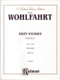 Wohlfahrt 60 Studies Op45 Vol 2 Violin Sheet Music Songbook