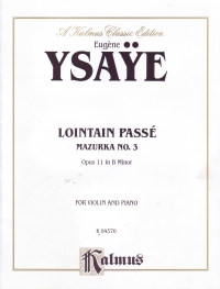 Ysaye Lointain Passe Mazurka No 3 11 Violin Duet Sheet Music Songbook