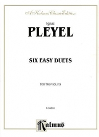 Pleyel Duets (6 Easy) Op23 2 Violins Sheet Music Songbook