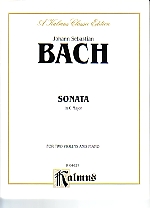 Bach Sonata C 2 Violins & Piano Sheet Music Songbook