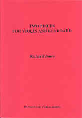 Jones Two Pieces For Violin & Keyboard Sheet Music Songbook