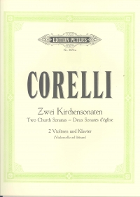 Corelli Sonata Da Chiesa Op1 No 10 Op3 No 5 Duets Sheet Music Songbook