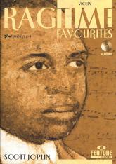 Joplin Ragtime Favourites Violin Book & Cd Sheet Music Songbook