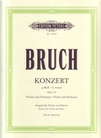 Bruch Concerto Op26 No 1 Gmin Menuhin Violin Sheet Music Songbook