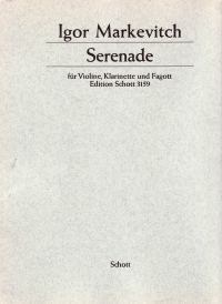 Markevitch Serenade Vln/cln/bn Parts Only Sheet Music Songbook