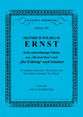 Ernst 6 Polyphonic Studies Violin Sheet Music Songbook
