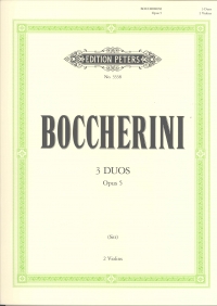Boccherini Duets (3) Op5 Sitt Violin Duets Sheet Music Songbook