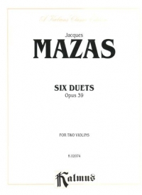 Mazas Duets (6) Op39 Violin Duets Sheet Music Songbook