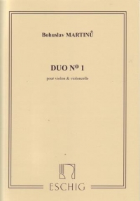 Martinu Duo No 1 H157 Violin/violincello Sheet Music Songbook