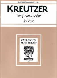 Kreutzer 42 Studies Violin Sheet Music Songbook