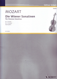 Mozart Viennese Sonatinas Kaempfert 2 Violins Sheet Music Songbook