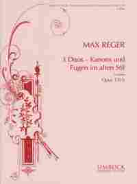 Reger 3 Duos Op131b 2 Violins Sheet Music Songbook