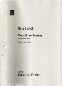 Bartok Violin Sonata No 2 Violin & Piano Sheet Music Songbook