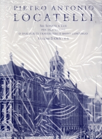 Locatelli Sonatas Vol 2 Op5 (nos 4-6) 2 Violins&pf Sheet Music Songbook