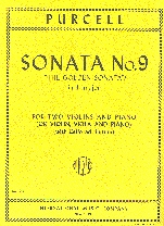 Purcell Golden Sonata 2 Violins & Piano Sheet Music Songbook