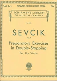 Sevcik Op9 Preparatory Exercises Double Stopping Sheet Music Songbook