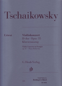 Tchaikovsky Concerto Dmaj Op35 Violin & Piano Sheet Music Songbook