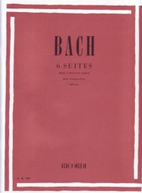 Bach Cello Suites (6) Violin Sheet Music Songbook