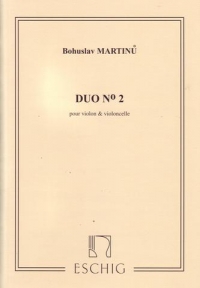 Martinu Duo No 2 H371 Violin/violincello Sheet Music Songbook